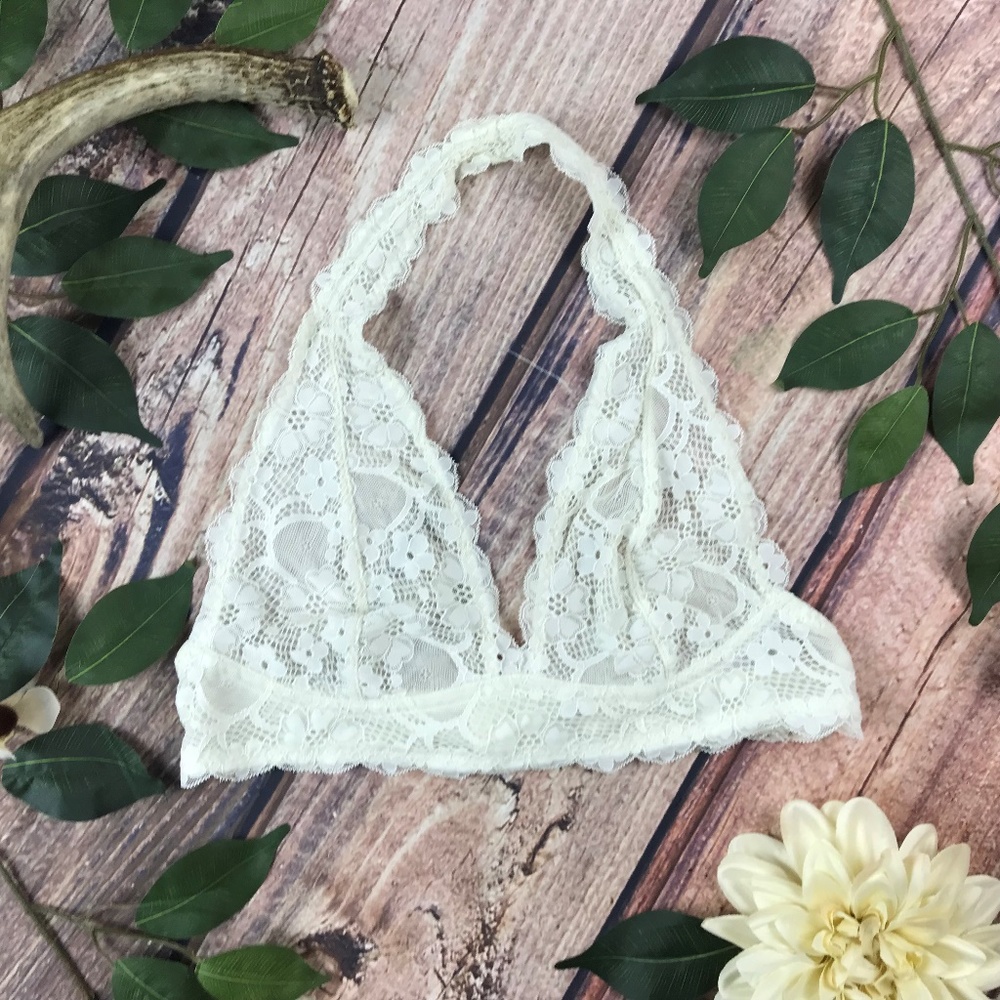 Intimately Free People Size Small Ivory Lace Bra